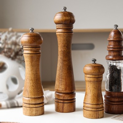 手动胡椒研磨器黑胡椒粒孜然海盐研磨瓶家用磨花椒粉佐料调料瓶子