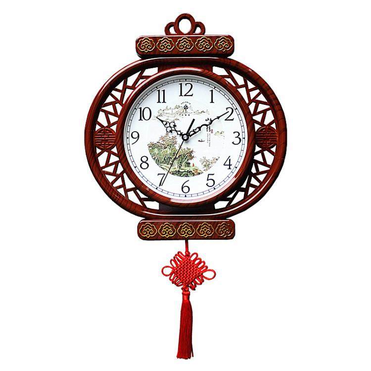 北极星中式艺术挂钟大气静音客厅时钟家用挂表个性壁挂装饰钟表