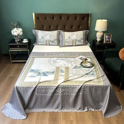 竹纤维凉席三件套夏季席子竹语天丝软凉席床单款可机洗可折叠