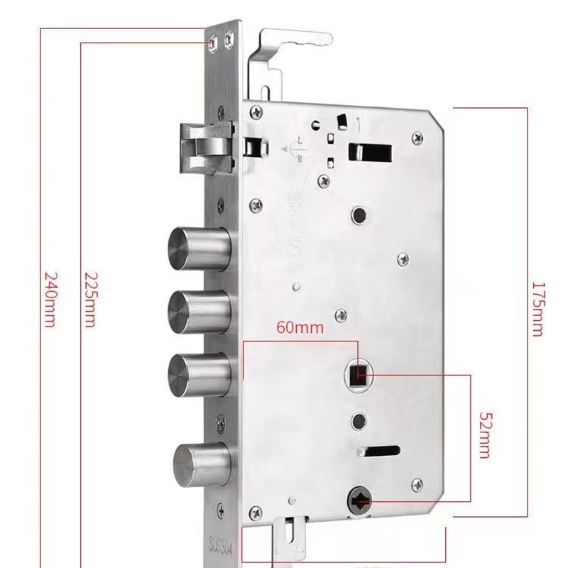 下把手指纹锁锁体不锈钢052活快智能锁锁具