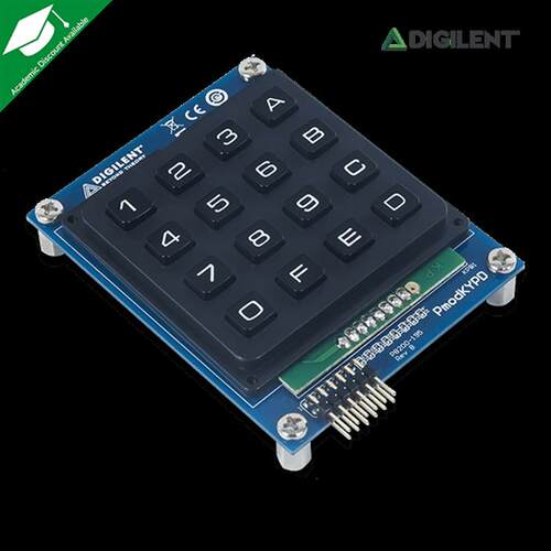 Pmod KYPD Digilent 带16个按键的键盘 4x4功能模块