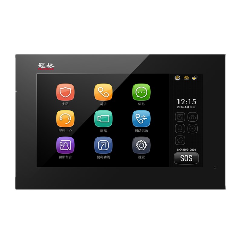 冠林可视楼宇对讲系统室内分机GL8-V2门禁米立ML8-V7S/F5/V10C/V