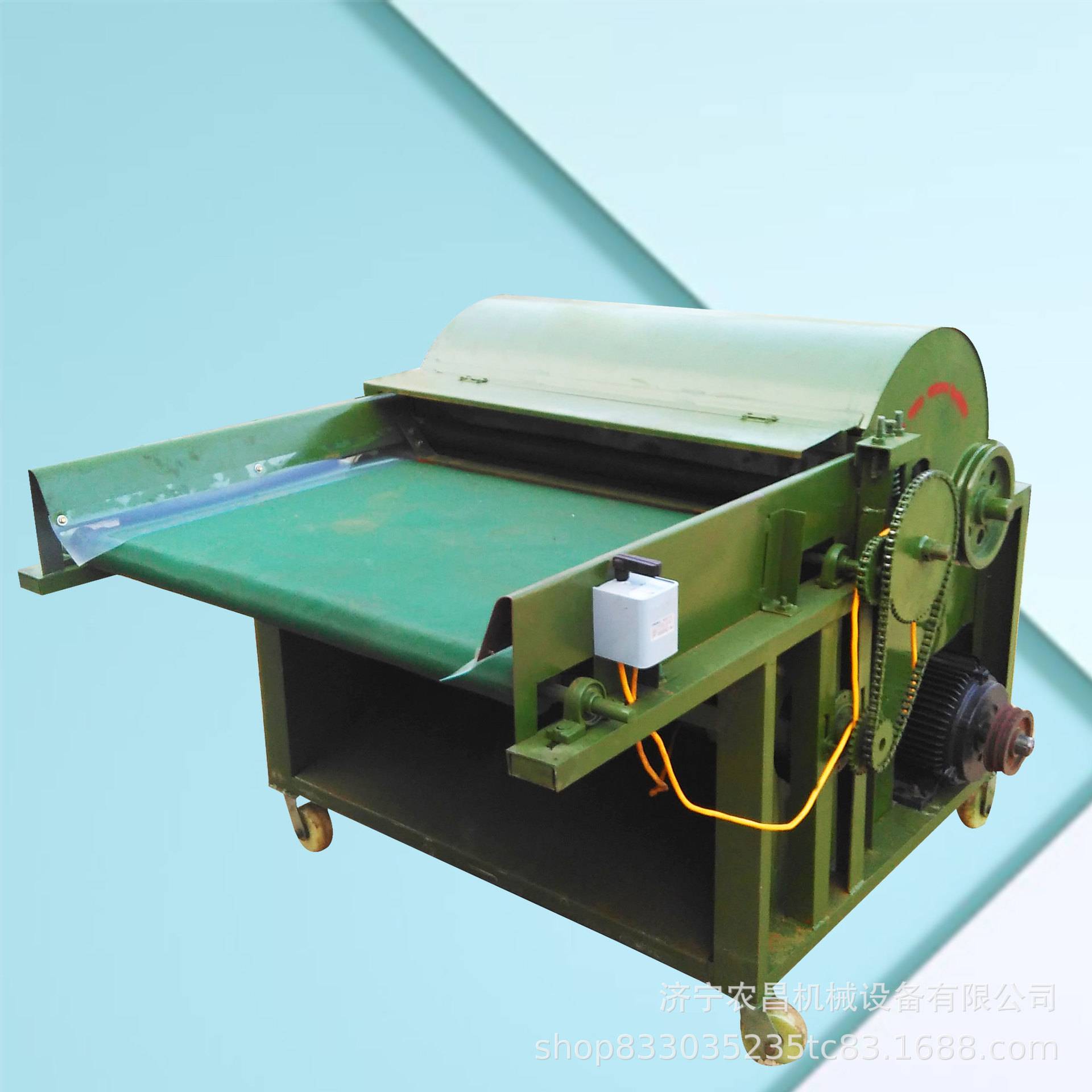 新旧棉花打棉机 粗纱头旧毛衣羊毛开松机 丝绵边角料开棉机