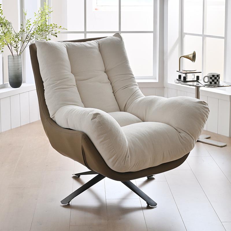 现代简约单人沙发椅设计师客厅阳台休闲懒人沙发可睡可躺舒适单椅