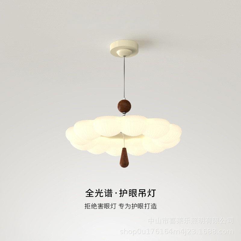 2025年新款吊灯美德拉吧台灯法式云朵卧室灯飞碟温馨中古风民宿