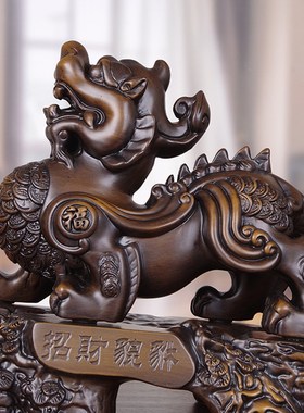 实木雕花匹绣祥瑞摆件,收银办公室摆架一副,商店公司开业礼品