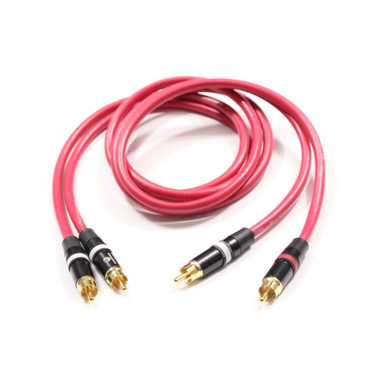 华敏华真牌发烧音频线5.1功放线CD AV 音响线双莲花头RCA线SH100