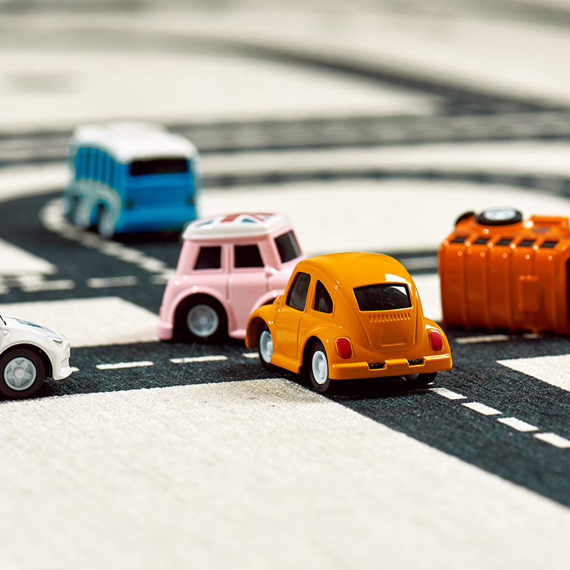 儿童房地毯可爱卡通汽车轨道客厅卧室家用地垫女孩男孩房间床边