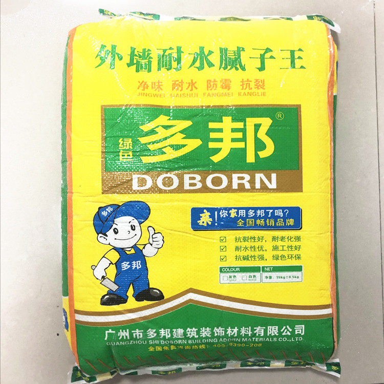 多邦外墙粉腻子粉绿色环保防水外墙粉多邦外墙耐水批墙腻子粉15kg