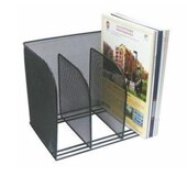 免安装 金属一体式 书立资料架 整理架 网状三格铁网文件架