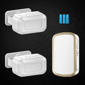 二拖一欢迎光临感应器进门你好迎宾语音播报器两件式 店铺门铃提示