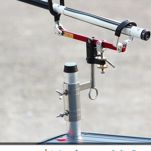 新钓台不锈钢加厚通用配件万向炮台座夜钓灯支架手海两用渔具用品