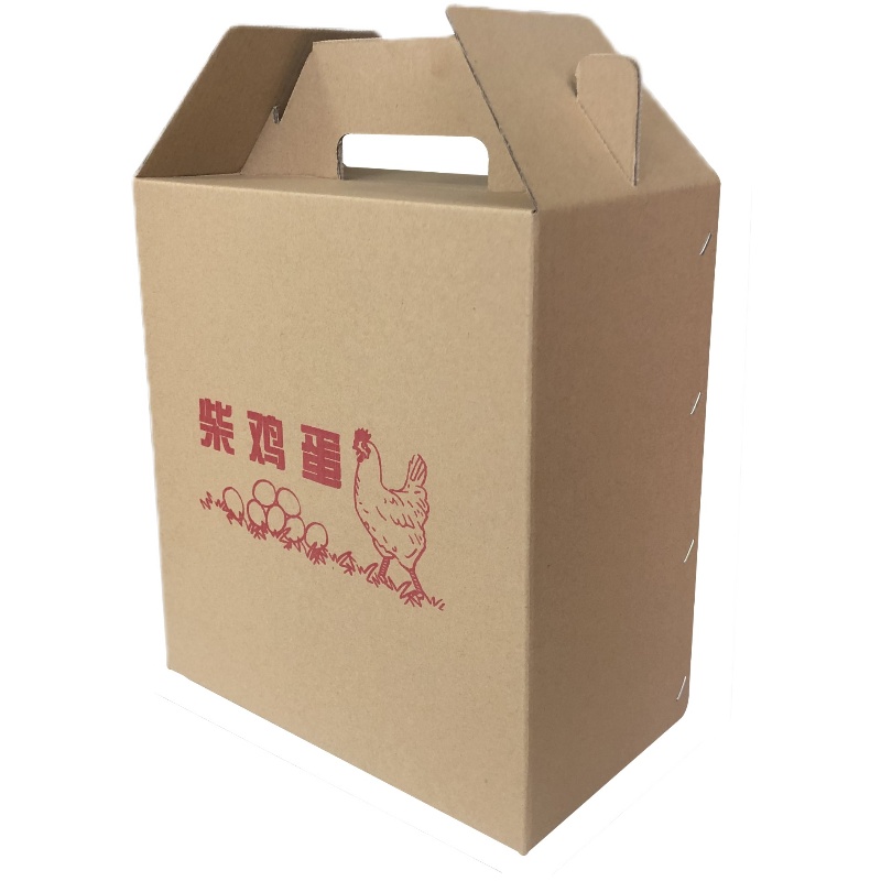 柴鸡蛋手提礼箱十斤装鸡蛋礼盒黄河滩散养柴鸡蛋平原鸡蛋包装盒