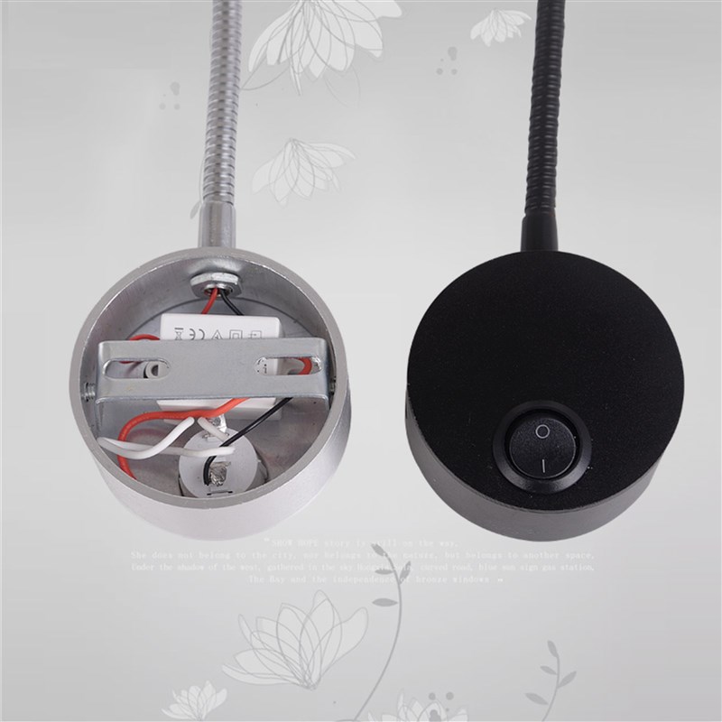 led床头阅读明装壁灯软管射灯弯管照画灯镜前灯电视背景墙壁灯