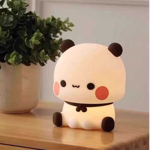 甘领可爱ins新款快乐熊猫夜灯卡通台灯卧室床头灯睡眠灯生日礼物