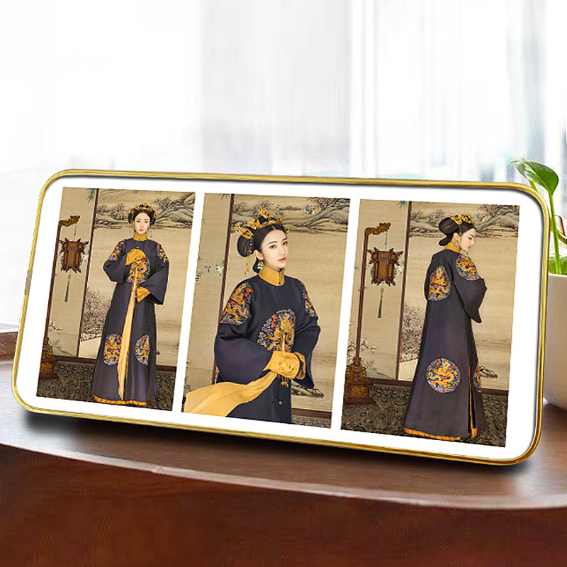 洗照片打印加相框古装结婚照定制简约diy宫格拼图装裱摆台高级感