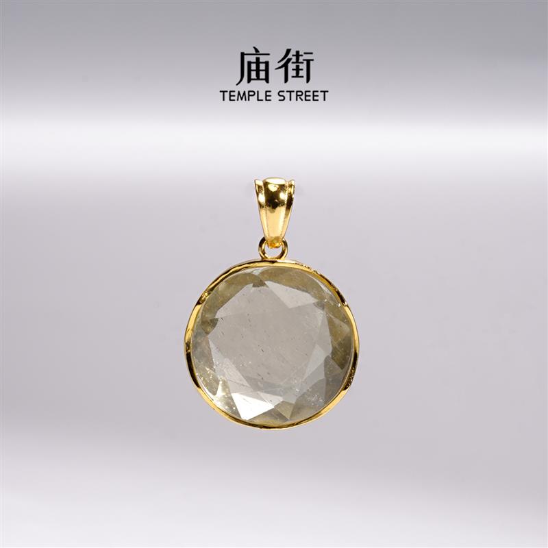 【庙街】利比亚闪面陨石吊坠(多样性发一)