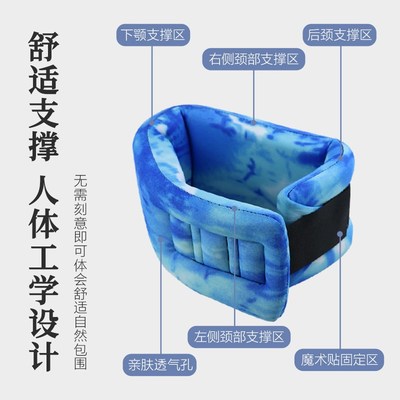 奥托博克护颈蓝色围领颈部颈托脖颈椎固定器