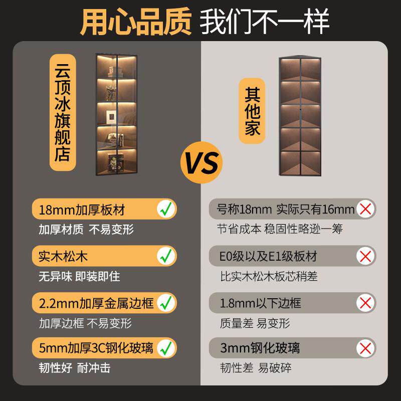 实木转柜角柜三角物架墙角书展示柜置客厅物柜书架储22_0518_l型