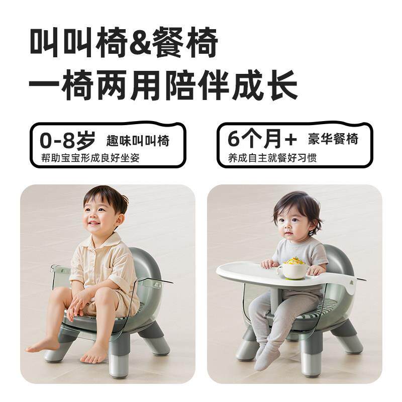 IU儿童凳子儿叫婴叫椅家U用板凳宝宝吃饭餐椅靠小背座JM-602椅矮