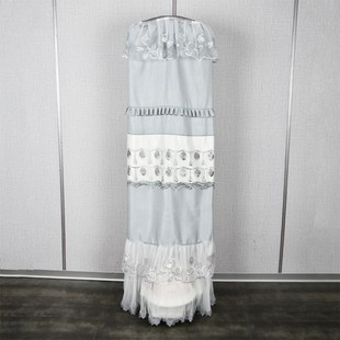 挂烫机罩蕾丝布艺双杆衣架全包拉链防尘罩落地家用圆柱罩子定做