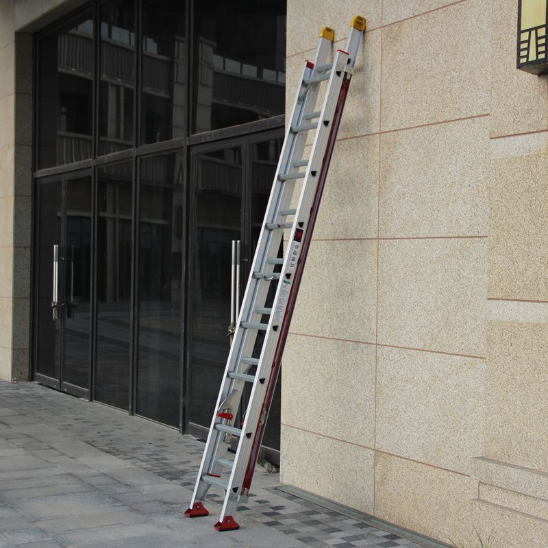 加厚铝合金单面升降云梯伸缩梯子5 6 7 8 10 12 m 米抽拉工程直梯