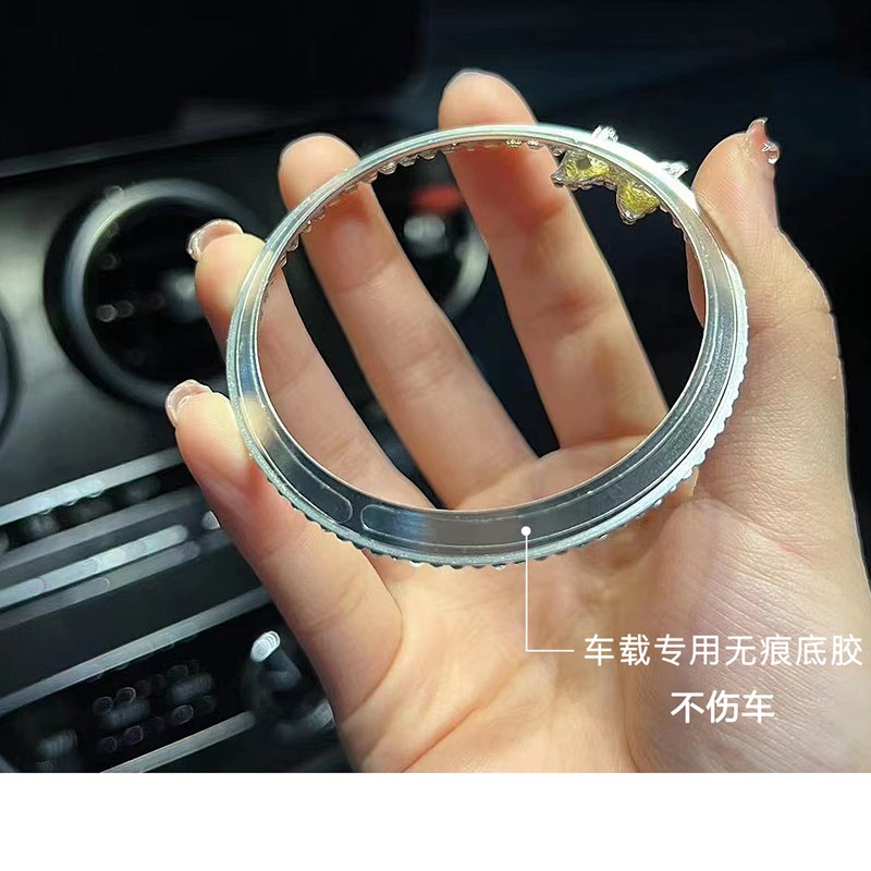 适用奔驰方向盘标钻c260l改装e300l车内用品装饰圈a200l镶钻c200l