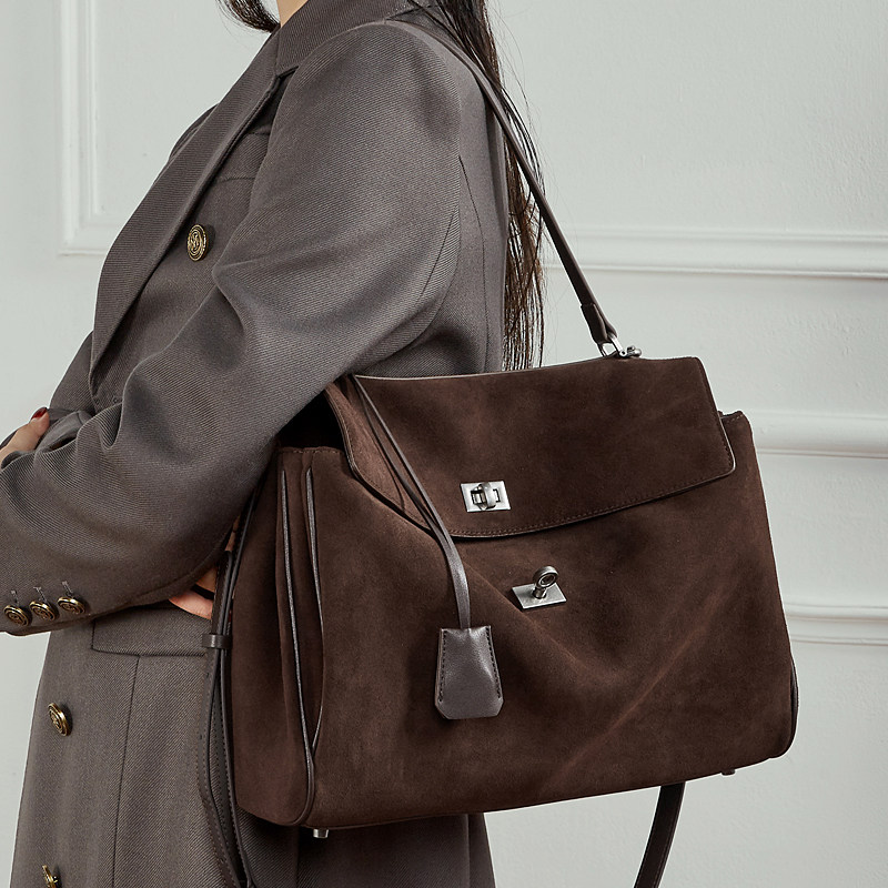 Rodeo包包女真皮凯丽托特包 磨砂牛皮高级感大容量单肩手提腋下包