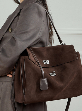 Rodeo包包女真皮凯丽托特包 磨砂牛皮高级感大容量单肩手提腋下包