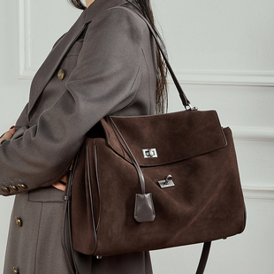 Rodeo包包女真皮凯丽托特包 磨砂牛皮高级感大容量单肩手提腋下包