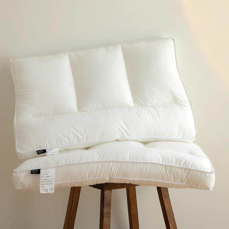 颈椎专用全棉枕头枕芯四分区定位低枕家用助睡眠不变形单人护颈枕