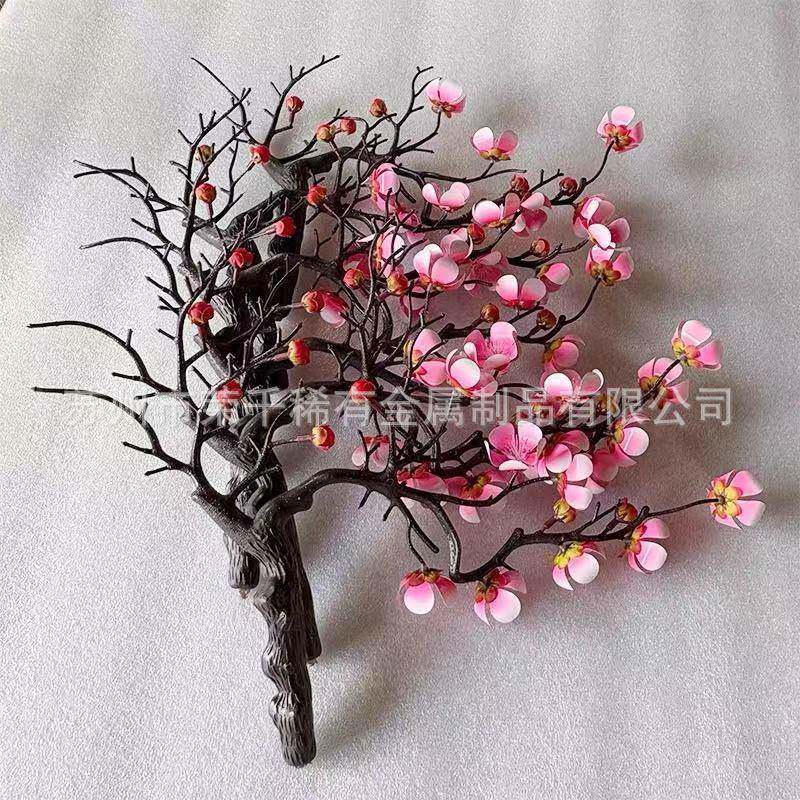 镍钛花树摆台展示工艺品镍钛记忆合金花 镍钛花盆栽哈气花魔术花