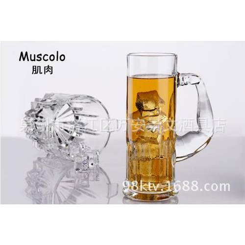 扎啤杯啤酒杯大力士610ml啤酒 肌肉杯
