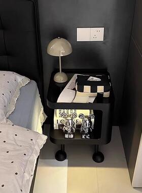 床头物柜简约边几现代家KUG用卧小户型边柜创室意置铁感架子艺