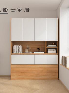 7现代简约床头柜床尾夹缝柜储物门柜挂衣橱省空间开墙CDBL边柜可