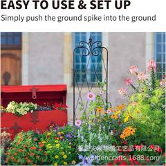 风欧式铁HT-W0001艺鸟架爬线藤架子花支架户外屏植物爬藤月季铁莲