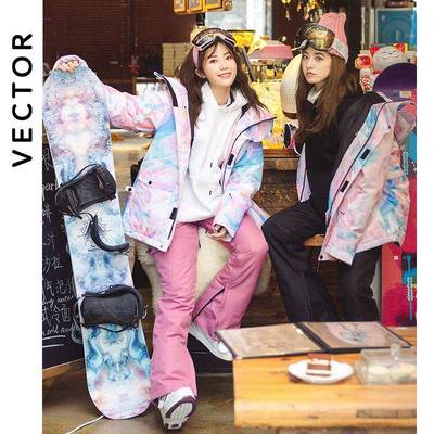 V滑E滑CTOR雪服成人单双板防寒HXF70042保暖冬男女款滑雪防风雪衣