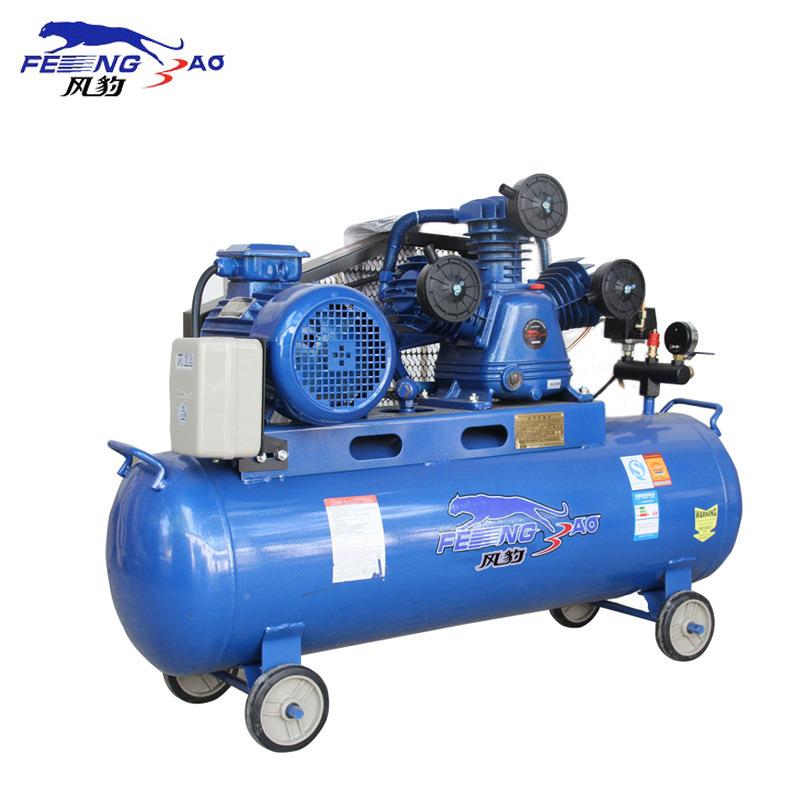 豹空压机气泵3kw打风UNS气0.3工6/8空气压缩机喷漆木38机0V