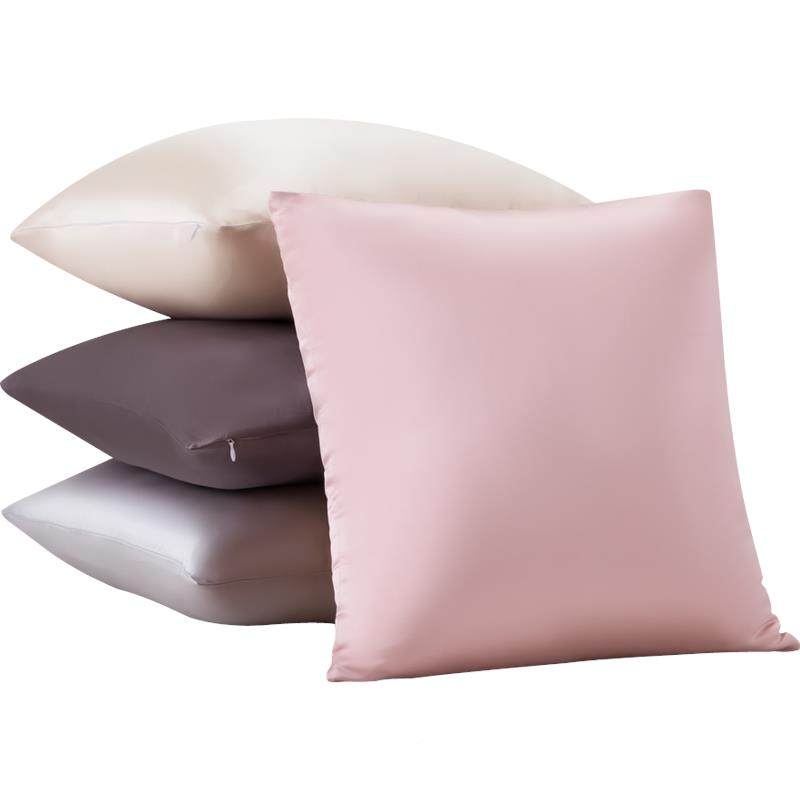 抱9JO芯套10275624方丝枕绸靠垫套抱枕枕套桑真丝纯色简约套蚕丝