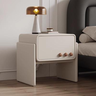 奶油风小户意创床头型古柜NCB诧寂风简约现代床边柜法式复烤漆收