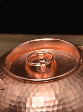 纯手工加铜壶铜茶壶烧水壶沏65867茶壶厚小铜铜壶