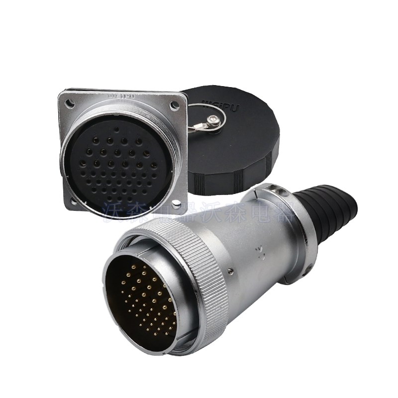 威浦航空插头WS55航空插座芯7芯芯53 1芯电缆式插头TQ母方座Z