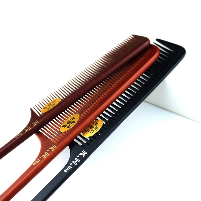 防静电木梳晚妆梳钢针分针梳尖尾梳打毛梳盘发扎发梳美发梳子挑梳