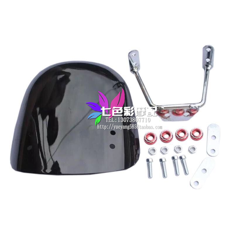 酷车联盟小绵羊黑色前挡风玻璃支架祖玛踏板车改装电动车配件推荐