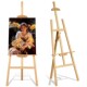 实木画架松木素描架广告牌展示架水粉水彩画架儿童初学绘画画架