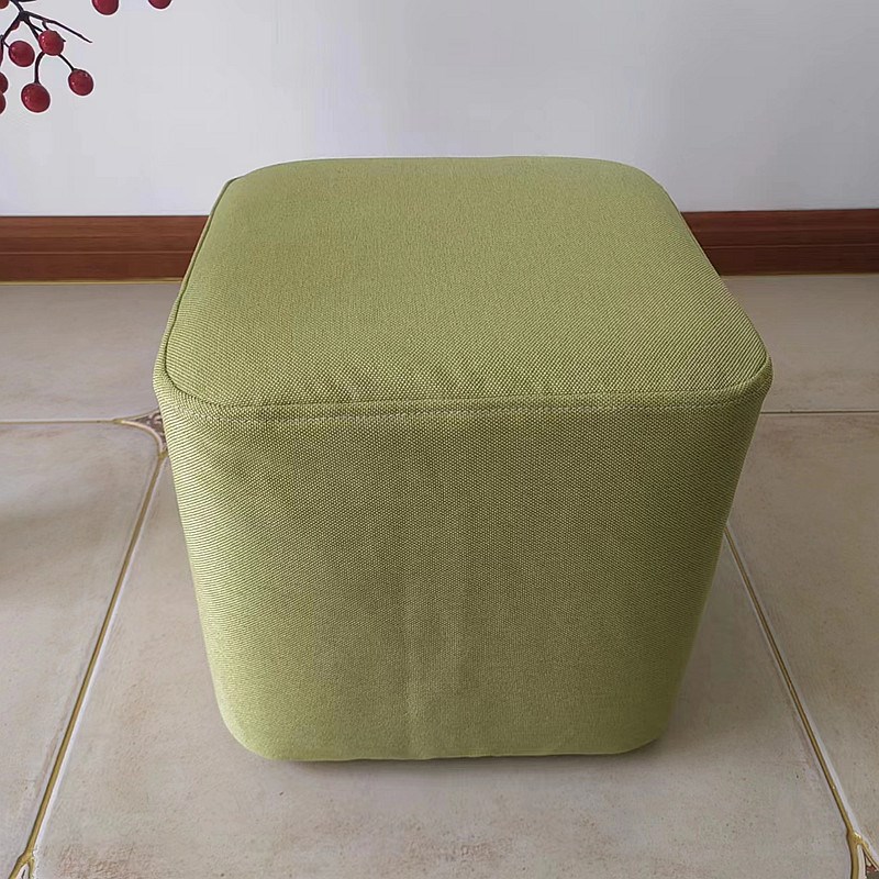 定制纯色全包加厚方凳板凳换鞋凳保护皮墩子沙发搁脚凳