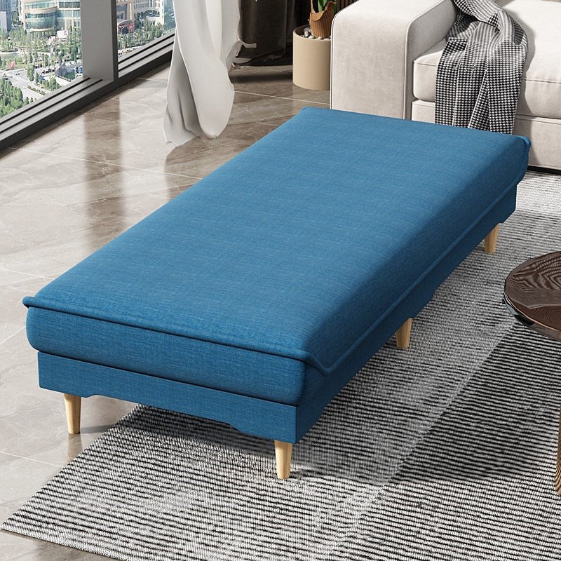 阳台沙发椅贵妃布艺床单人拼接床加宽拼床侧边加长沙发小户型简易