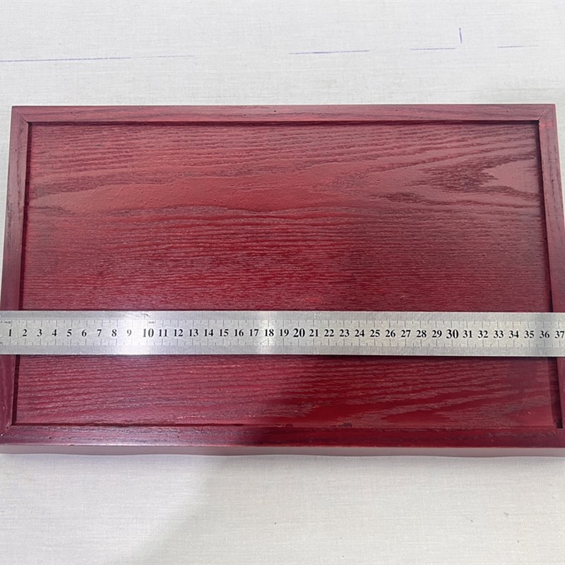 金氏【实木香盘】香灰托盘香盘 寺院用品戒定真香盘红色檀香盆