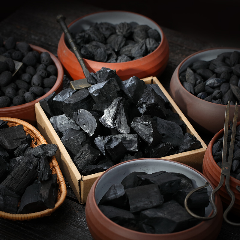 龙眼碳小碳块橄榄碳煮茶碳炭炉乌金炭核桃碳黑炭橄榄炭木炭黑金炭