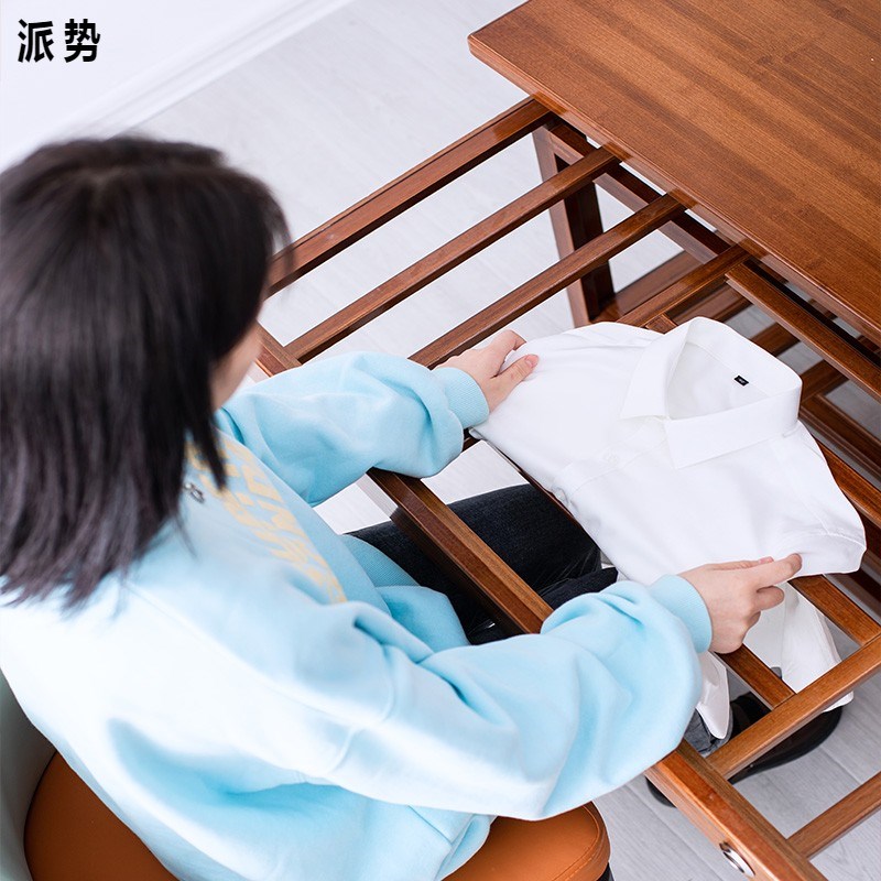 折叠烤火桌子客厅家用1.8M实木长方形烤火架多功能简易取暖桌炕桌